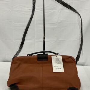 Belle Rose Hasbeen Genuine Leather Tan and Brown Shoulder Bag